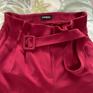 Like new wine colored wide leg pants